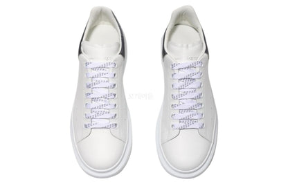 Alexander McQueen Oversized White Black Silver Croc