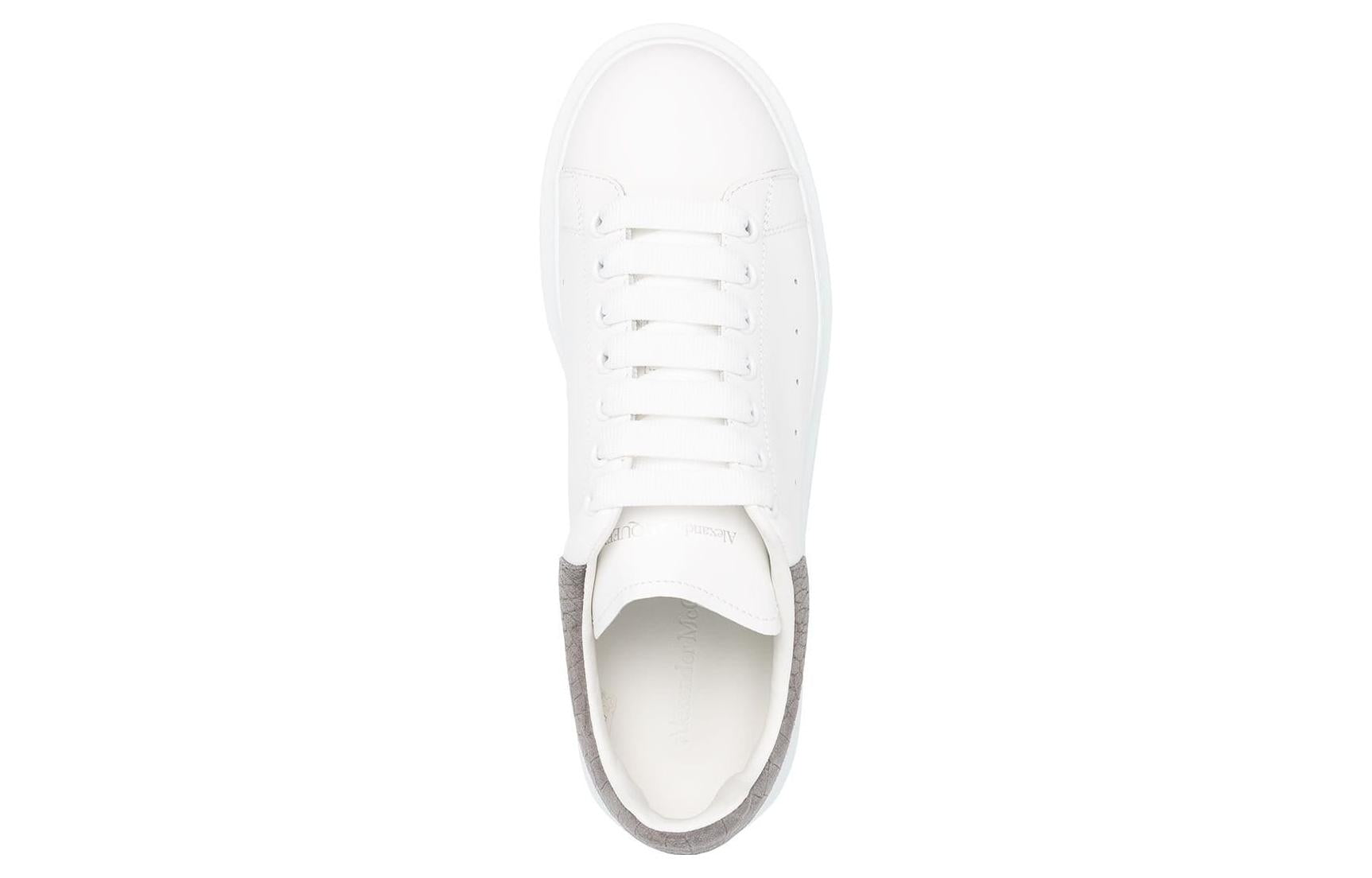 Alexander McQueen Oversized Lead Croc Suede