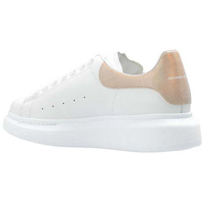 Alexander McQueen Oversized White Light Pink Croc (Women's)