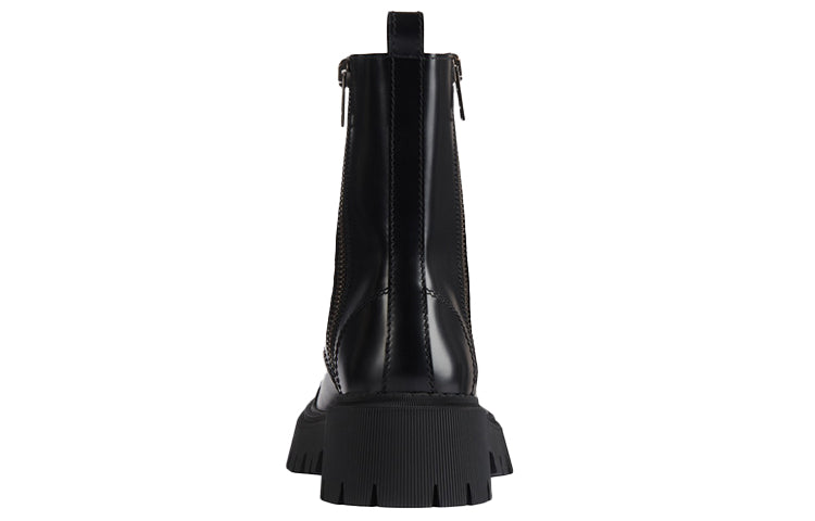 Balenciaga Tractor 20mm Zip Up Boot Black