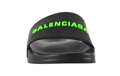 Balenciaga Pool Slide Black Fluo Green