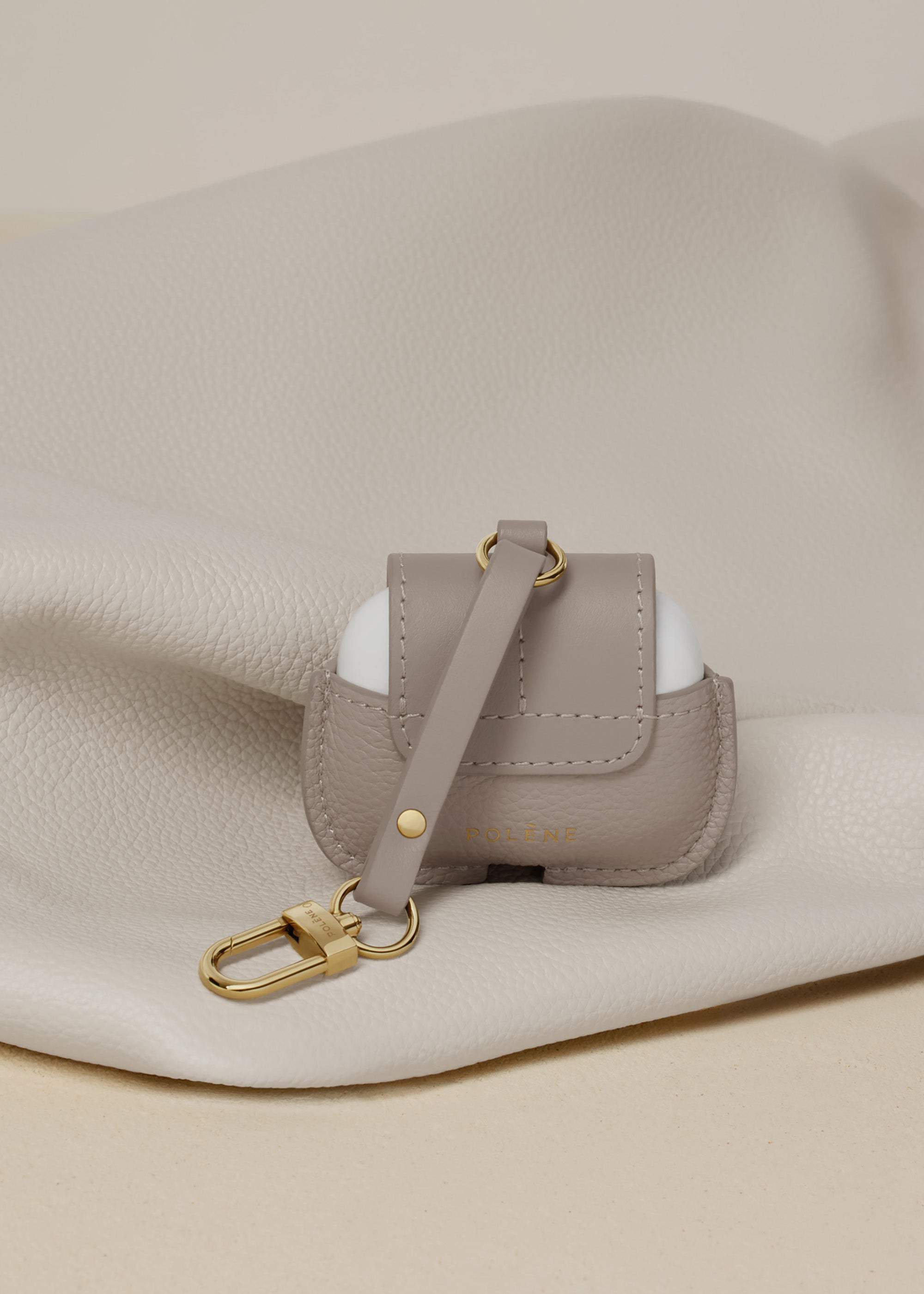 Polene Airpods case Duo Taupe