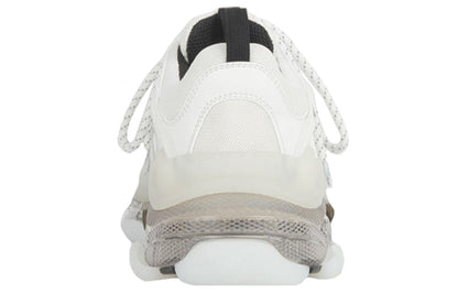 Blalenciaga Triple S Clear Sole White Grey