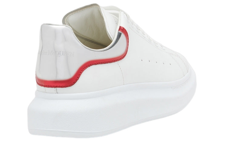 Alexander McQueen Oversized White Silver Red Metallic