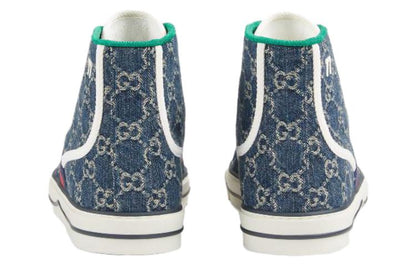 Gucci Tennis 1977 High Top Sneaker Blue