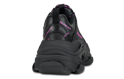 Balenciaga Triple S Allover Logo Black Pink (Women's)