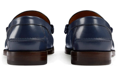 Gucci Interlocking G Loafers Blue