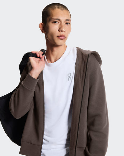 On Focus Tech Zip Hoodie Pebble