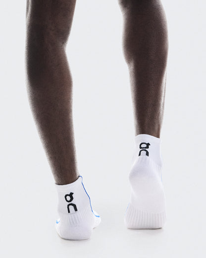 On Court Sock Mid White | Indigo
