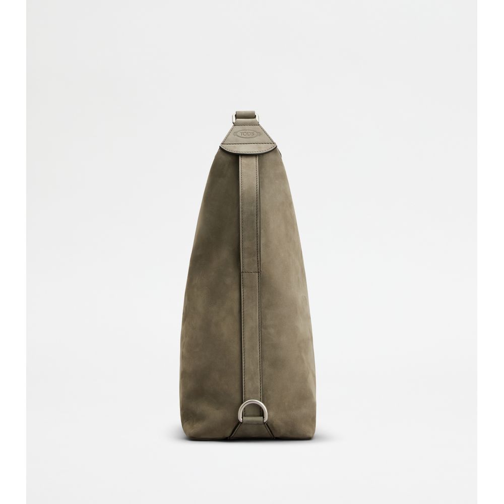 Tods Tods Meda Bag In Nubuck Small Grey