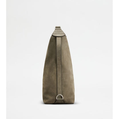 Tods Tods Meda Bag In Nubuck Small Grey