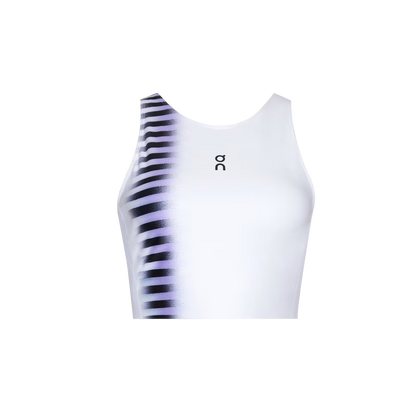 On Court Crop Top Edge White | Black (Women'S)
