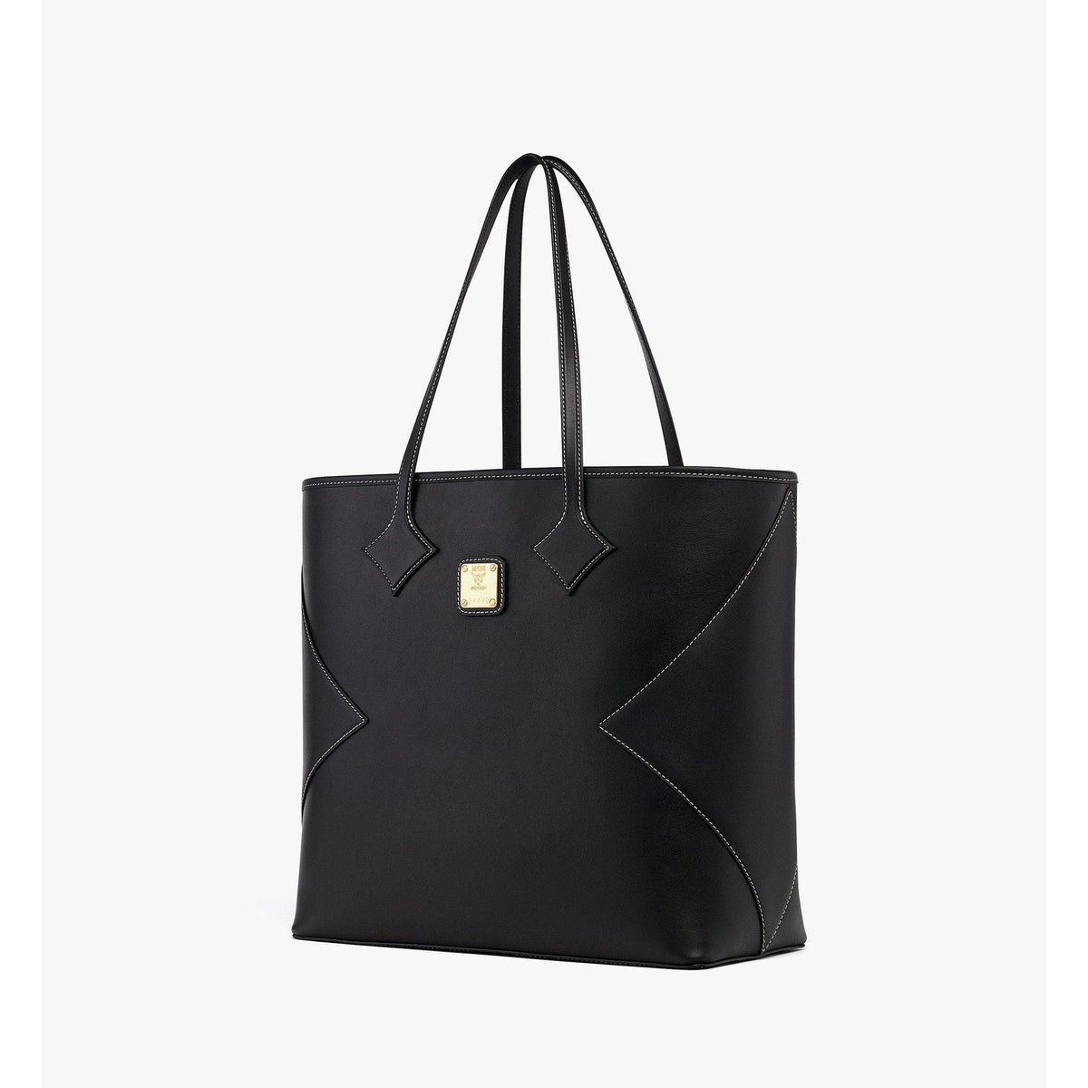 MCM Large Dia Shopper in Calfskin Leather