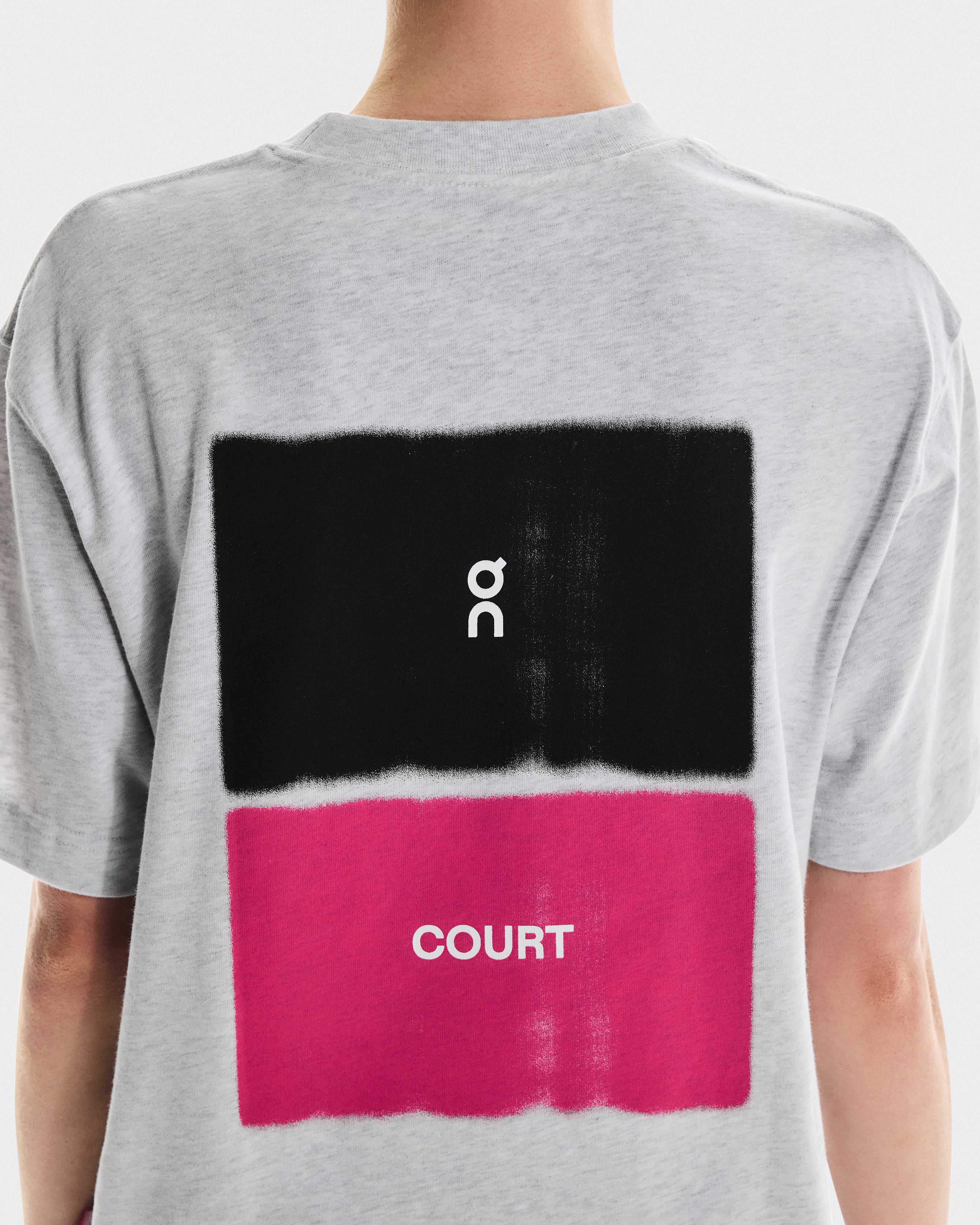On Club-T Court Heather Gray | Pink (Women's)