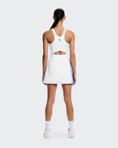 On Court Dress Split Edge White | Black (Women'S)