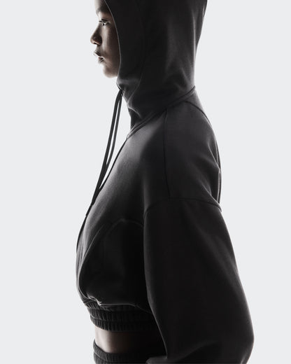 On Club Cropped Hoodie Fka Black (Women'S)