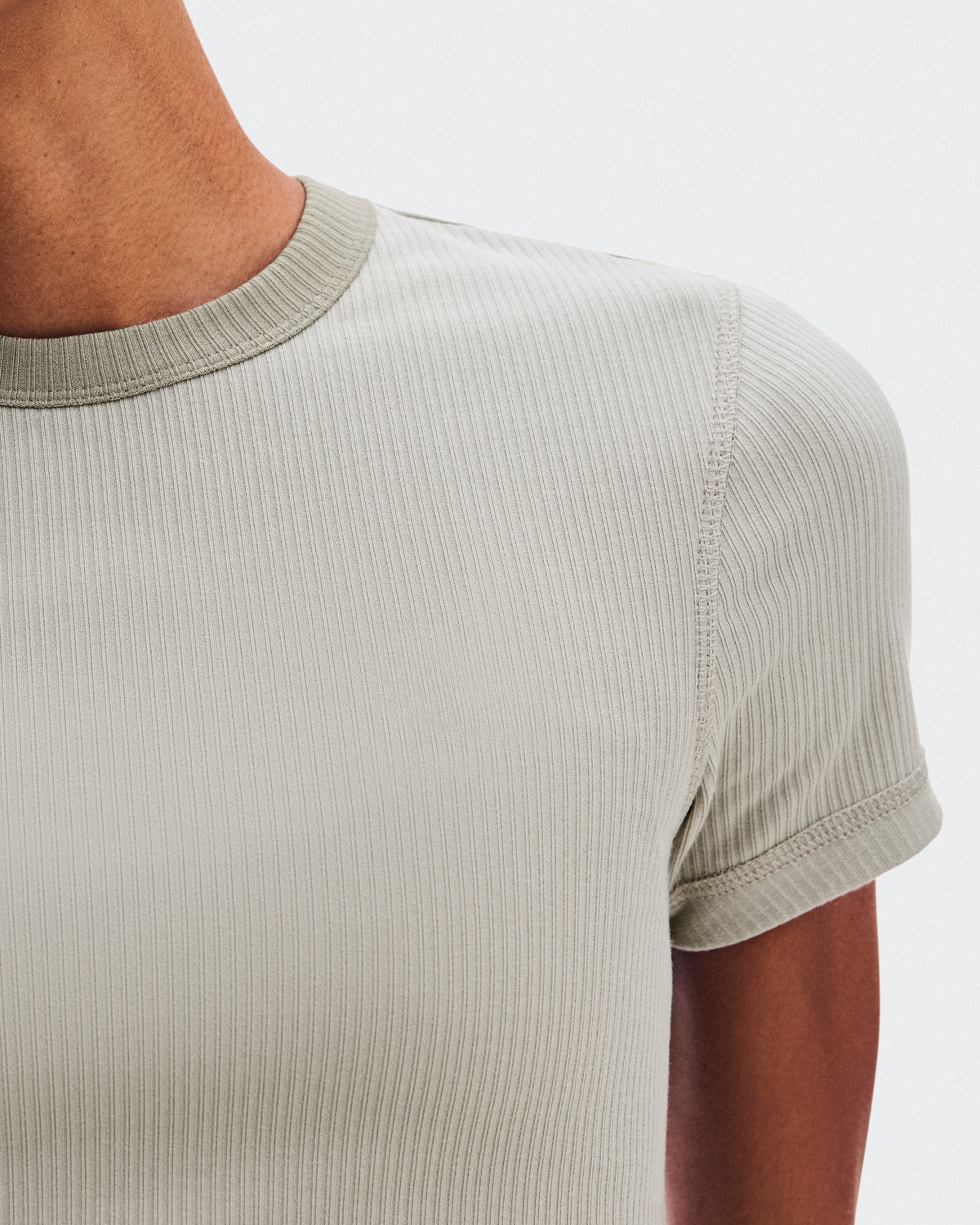 On All-Day Ribbed T-Shirt Brume (Women'S)