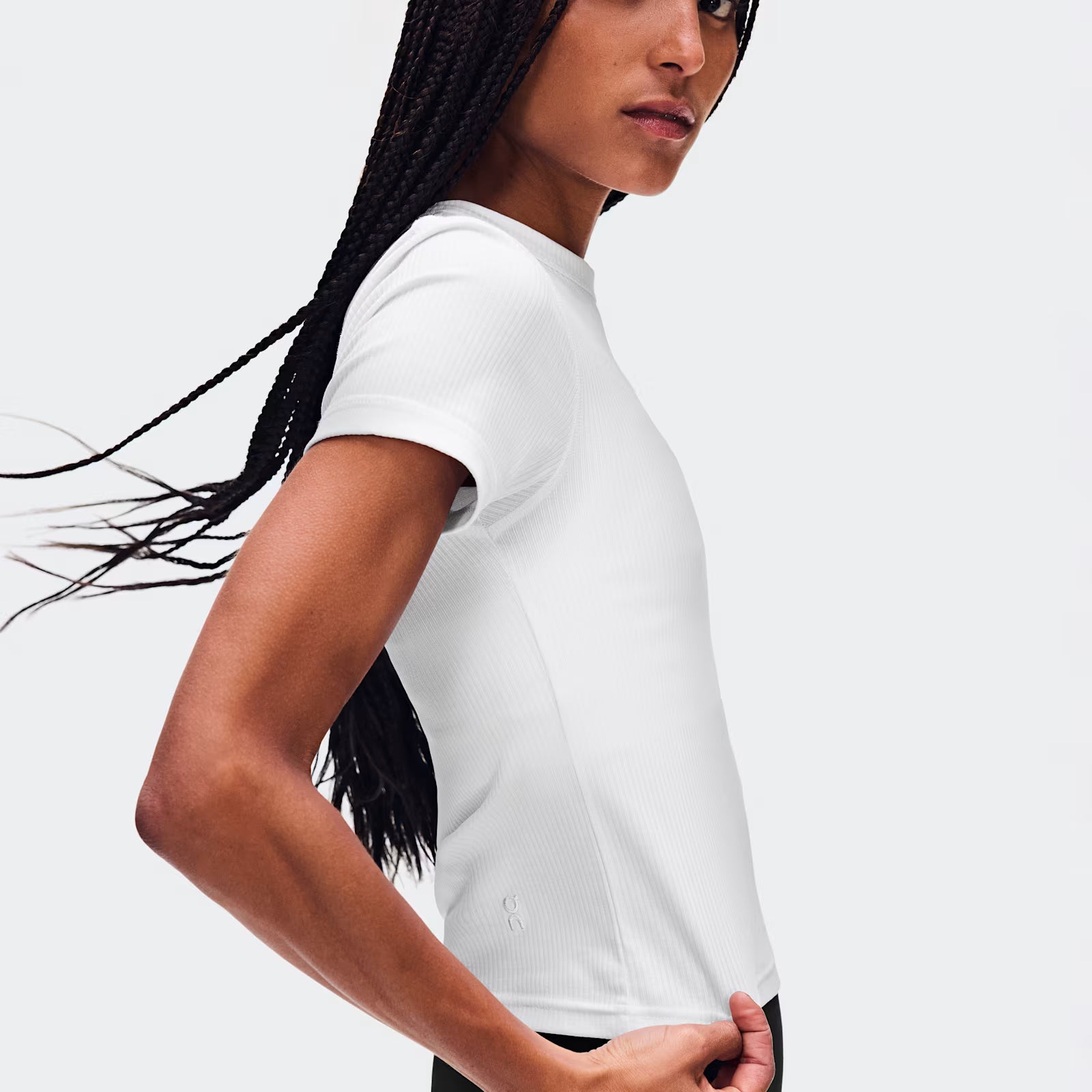 On All-Day Ribbed T-Shirt White (Women'S)