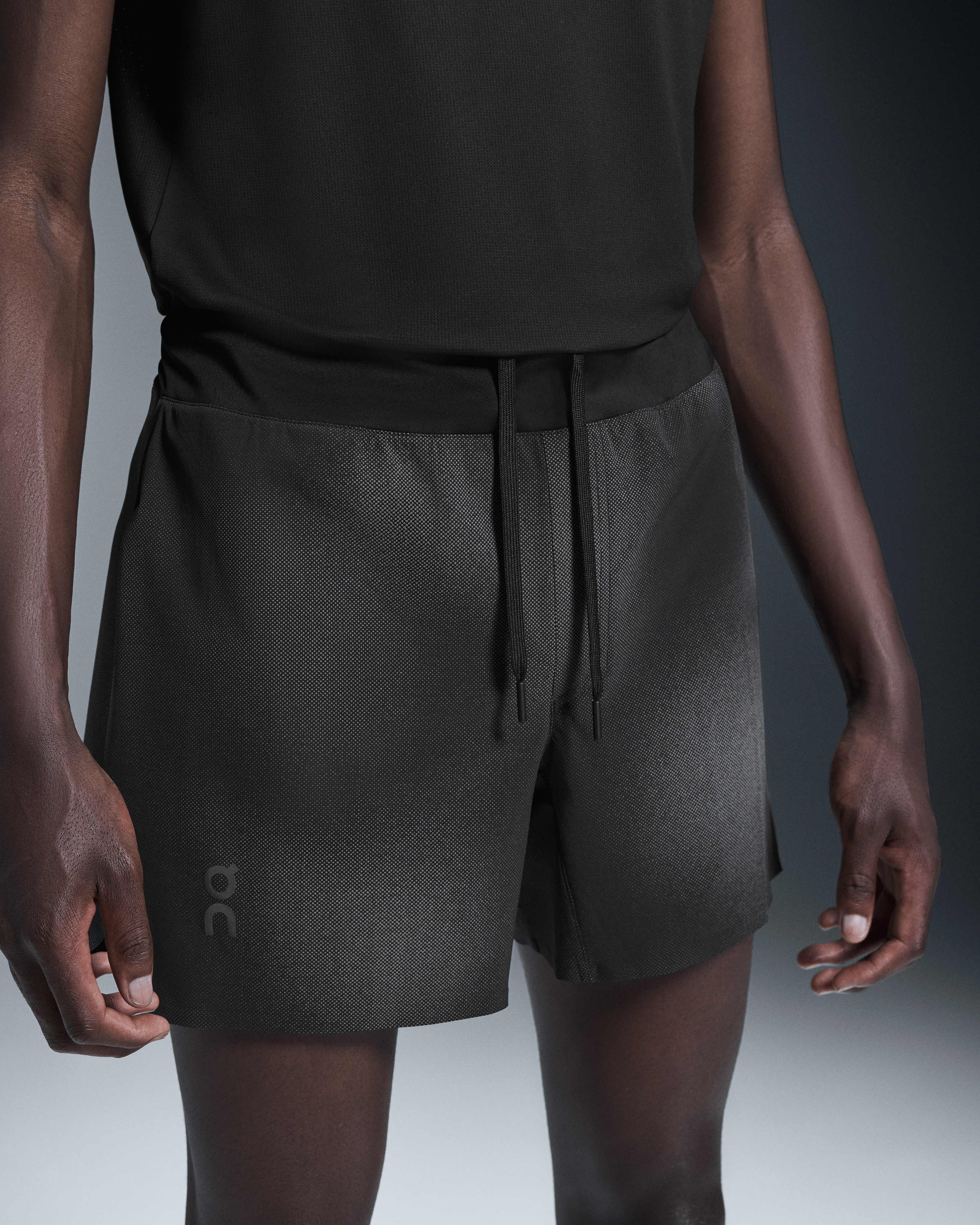 on lightweight shorts lumos Black