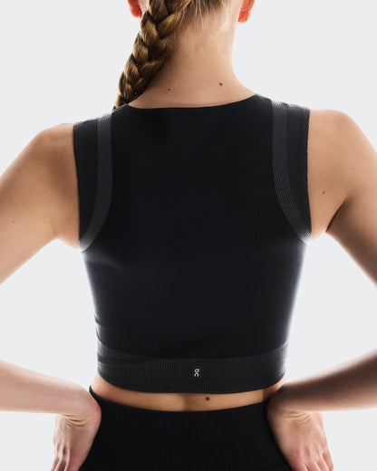 On Studio Knit Crop Black | Eclipse (Women'S)