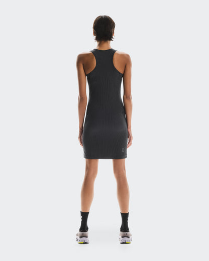 On All-Day Ribbed Dress Black | Rock (Women's)