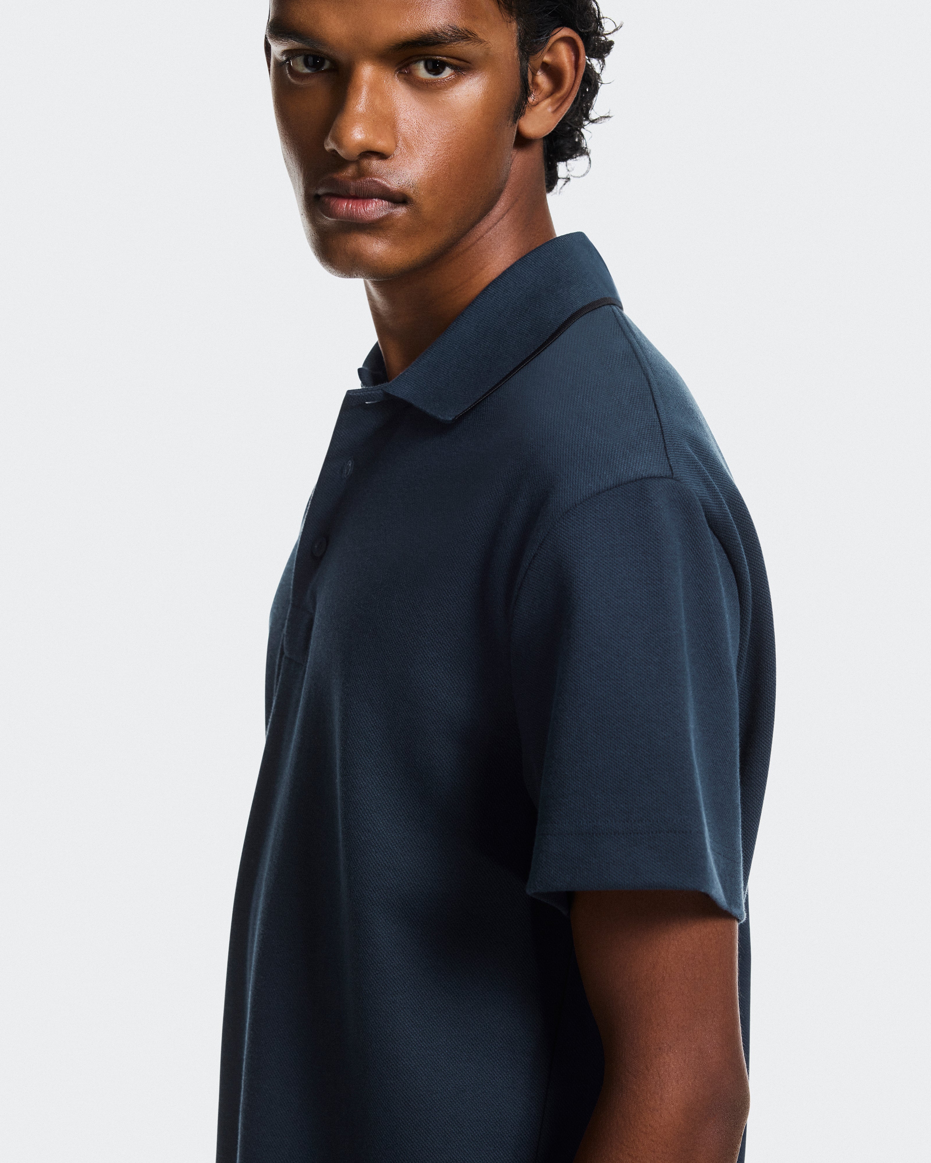 On Courtside Polo Midnight | Black