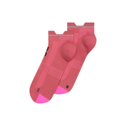 On Elite Run Sock Low Camellia | Azalea