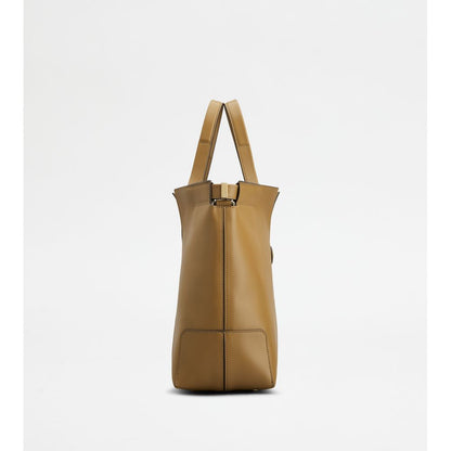 Tods Di Bag Folio In Leather Small Brown