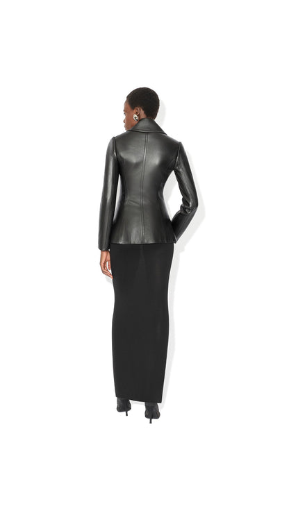 Alaïa Fitted Leather Caban