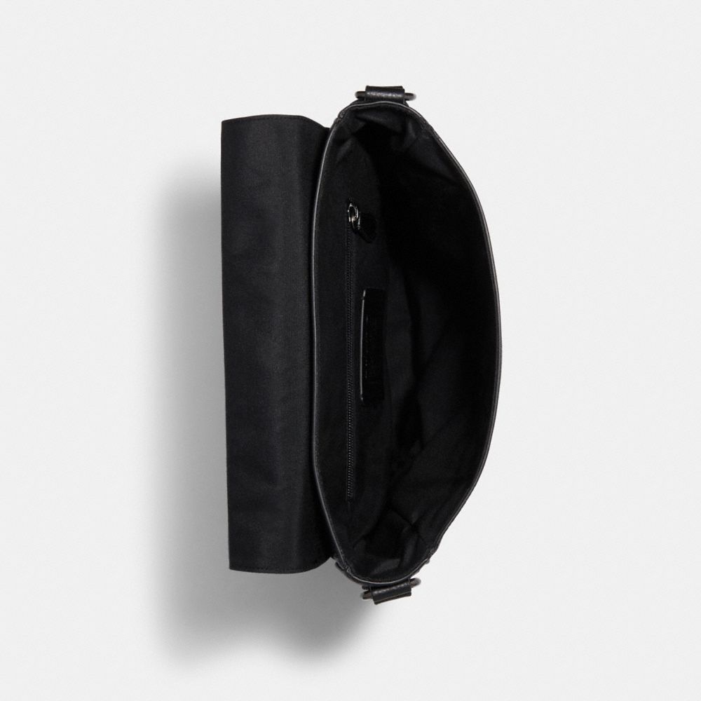 Coach Houston Map Bag Gunmetal Black