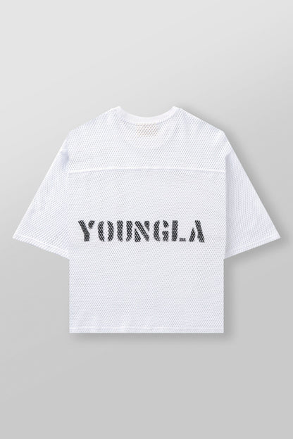 YoungLA 4022 - Cotton Mesh Tees White