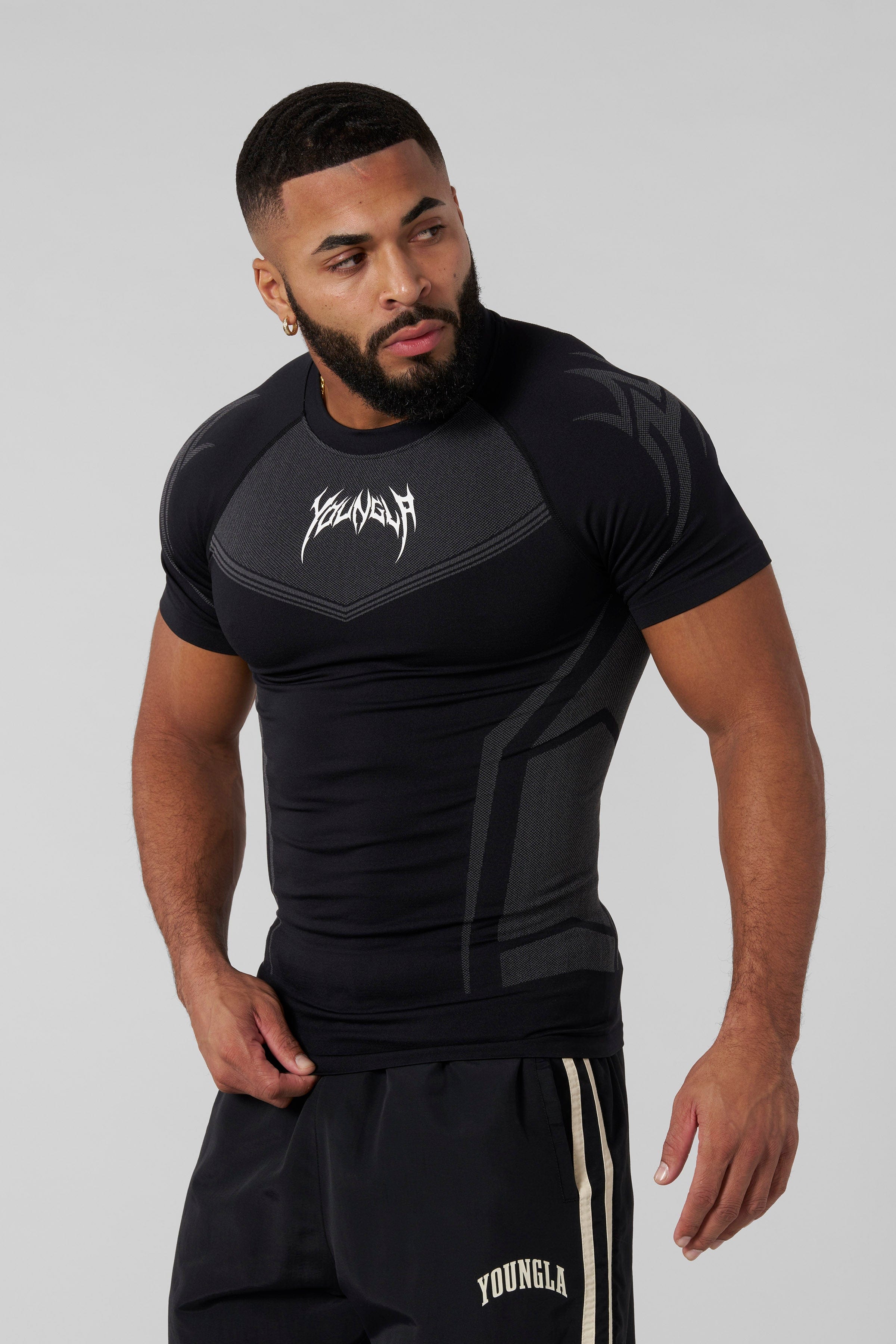 YoungLA 4041 - Warrior Compression Tees Black