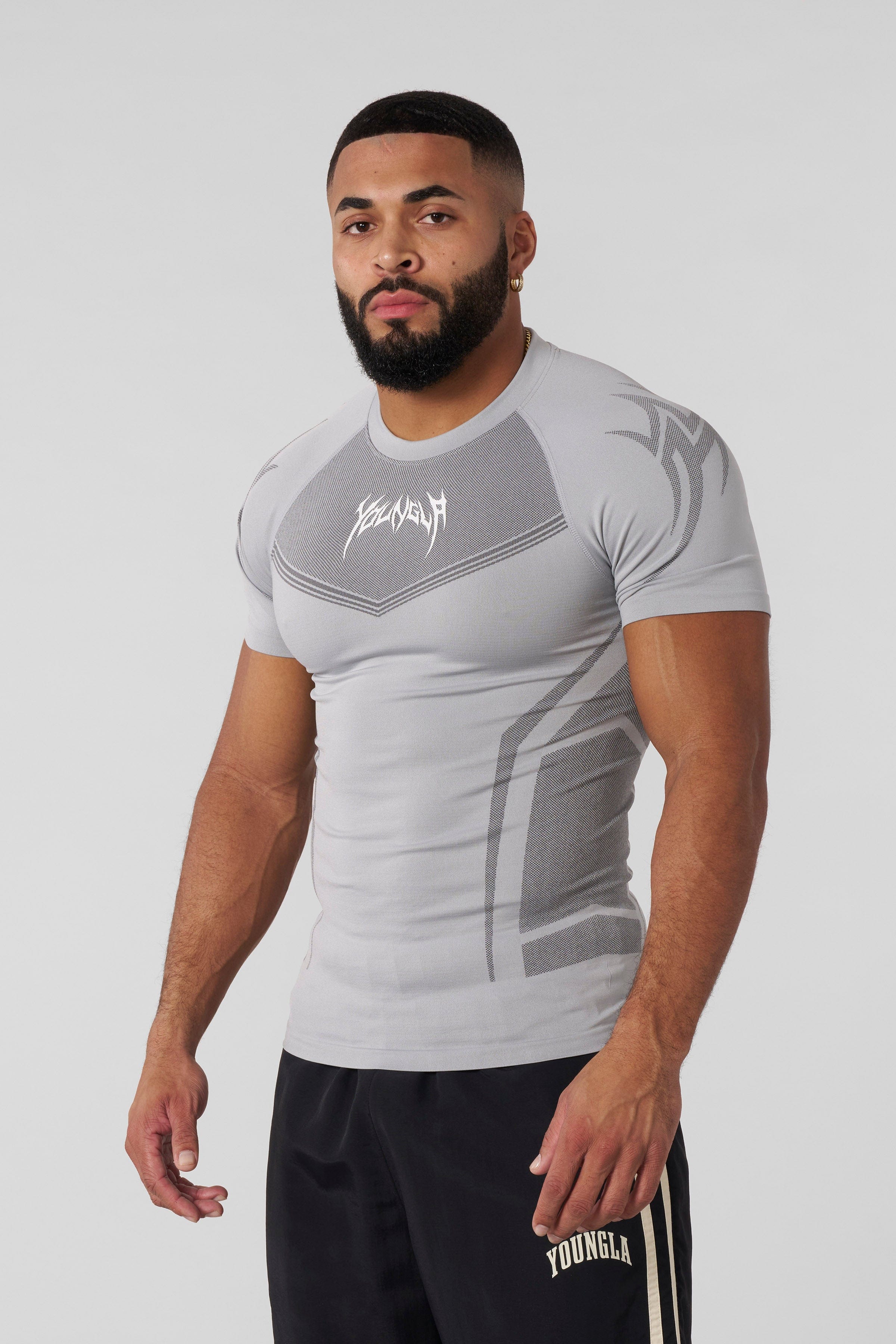 YoungLA 4041 - Warrior Compression Tees Grey