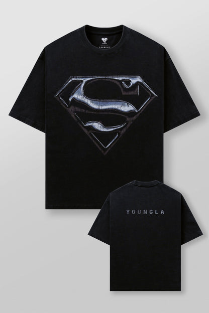 YoungLA 4044 - Superman Graphic Tees Chrome Logo