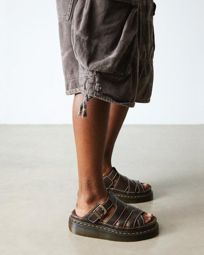 Dr Martens Maxxy Slide - Brown