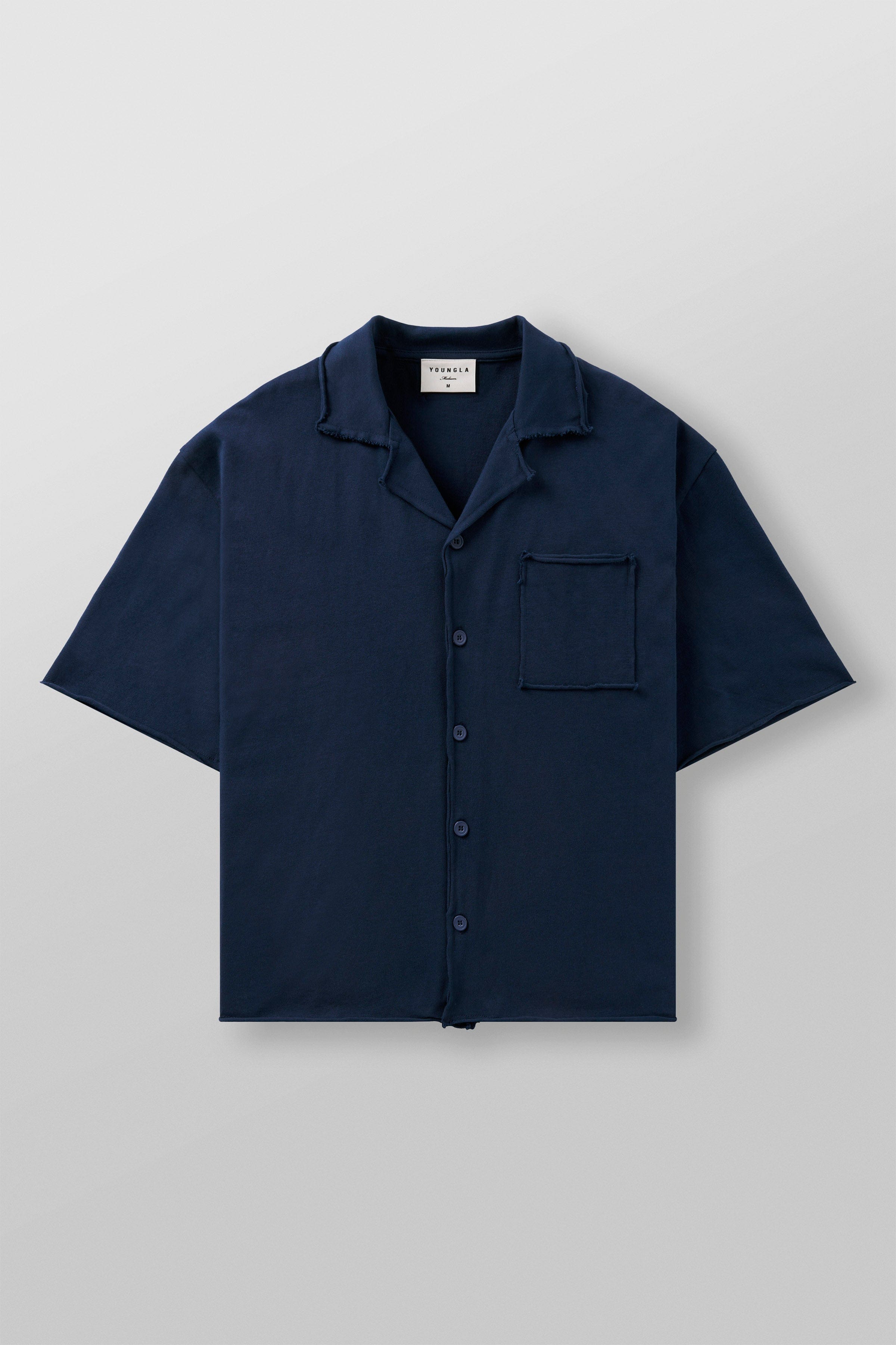 YoungLA 4054 - Streetwear Button-Ups Dark Navy