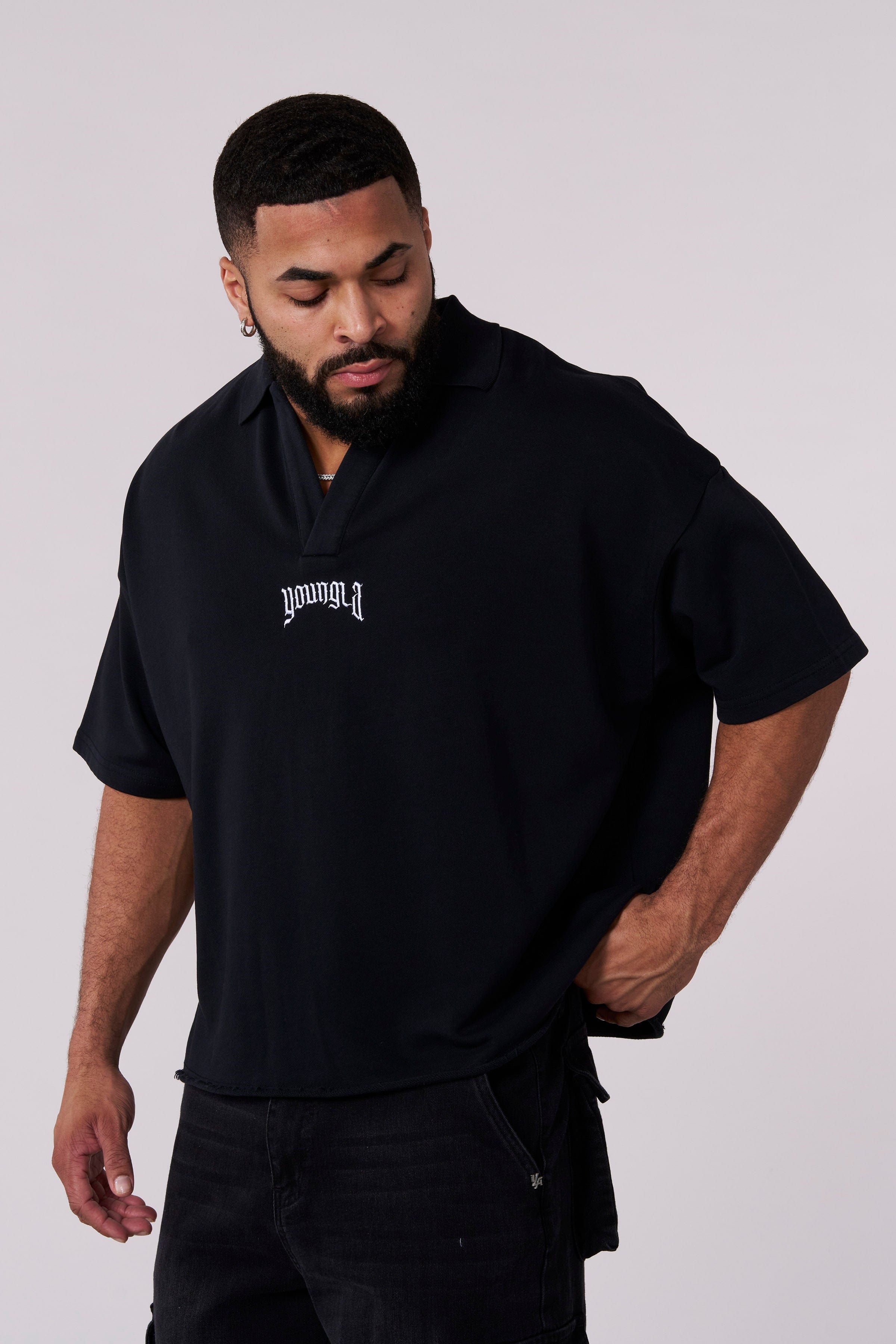 YoungLA 4057 - Menace Polos Black