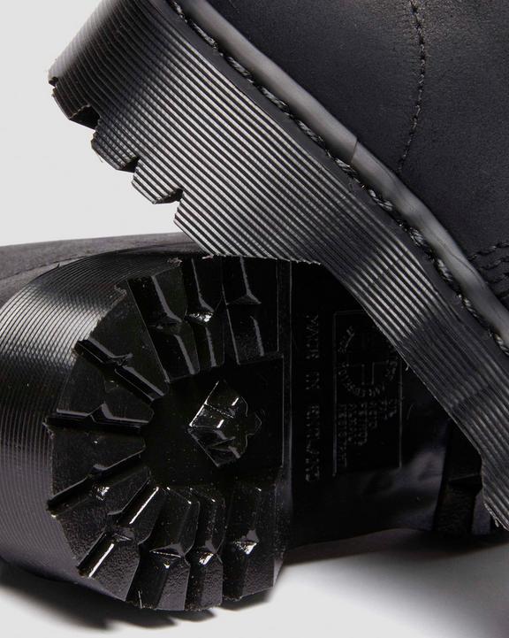 Dr. Martens Bex Bump Toe Leather Boots Black - Womens