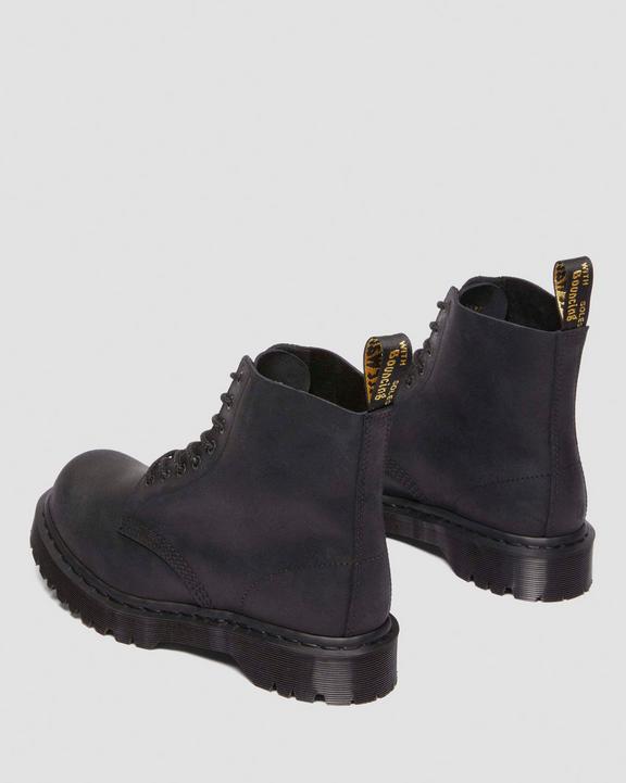 Dr. Martens Bex Bump Toe Leather Boots Black - Womens