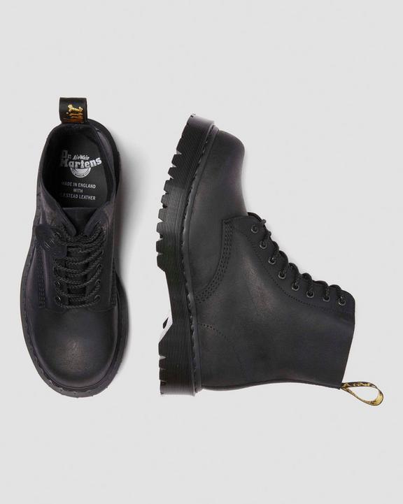 Dr. Martens Bex Bump Toe Leather Boots Black - Mens