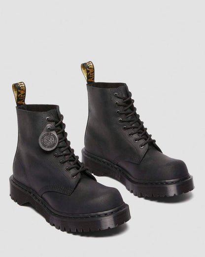 Dr. Martens Bex Bump Toe Leather Boots Black - Womens