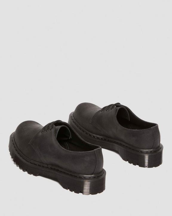 Dr. Martens Bex Bump Toe Leather Shoes Black - Mens