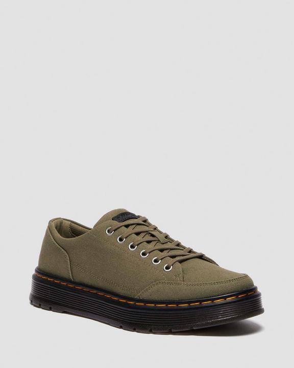 Dr. Martens Brookline Dms Olive Canvas - Womens