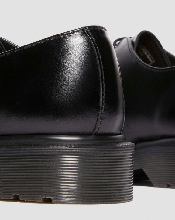 Dr. Martens Analine Leather Steel Toe Shoes Black Analine - Womens