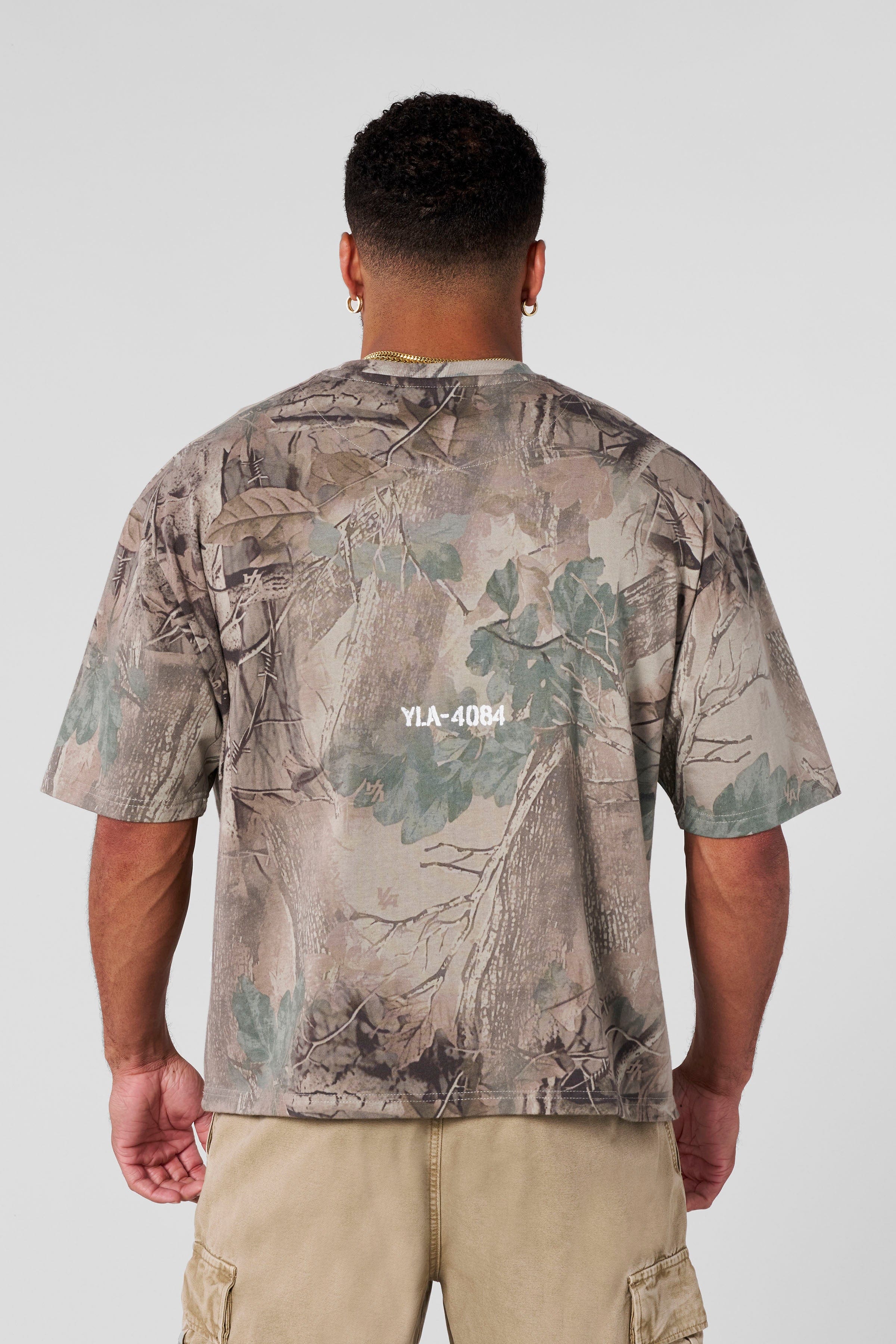 YoungLA 4084 - Tree Camo Collection - Tees Beige Tree Camo