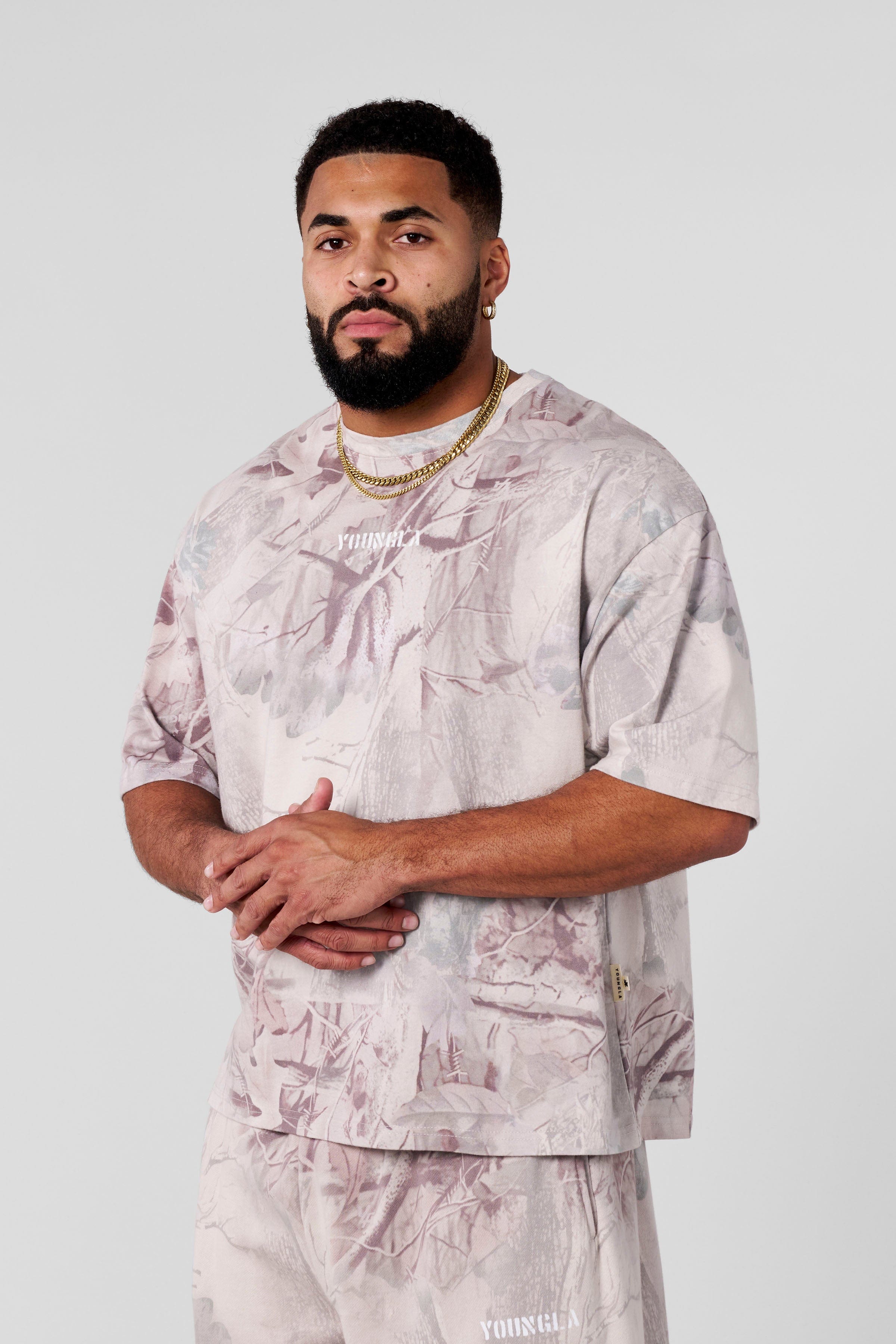 YoungLA 4084 - Tree Camo Collection - Tees Desert Tan Tree Camo