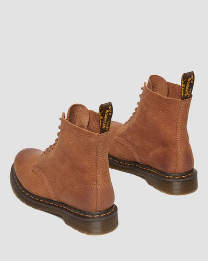 Dr. Martens Pascal Tumbled Nubuck Lace Up Boots Desert Brown - Womens