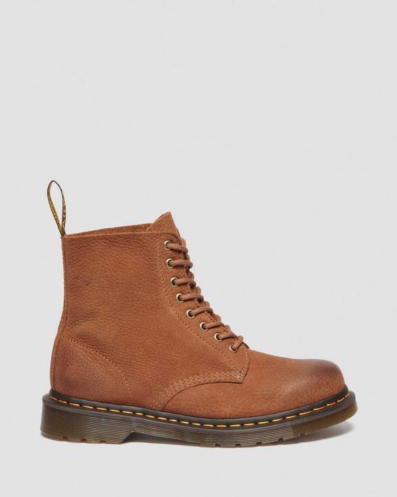 Dr Martens Pascal Tumbled Nubuck Lace Up Boots - Desert Brown