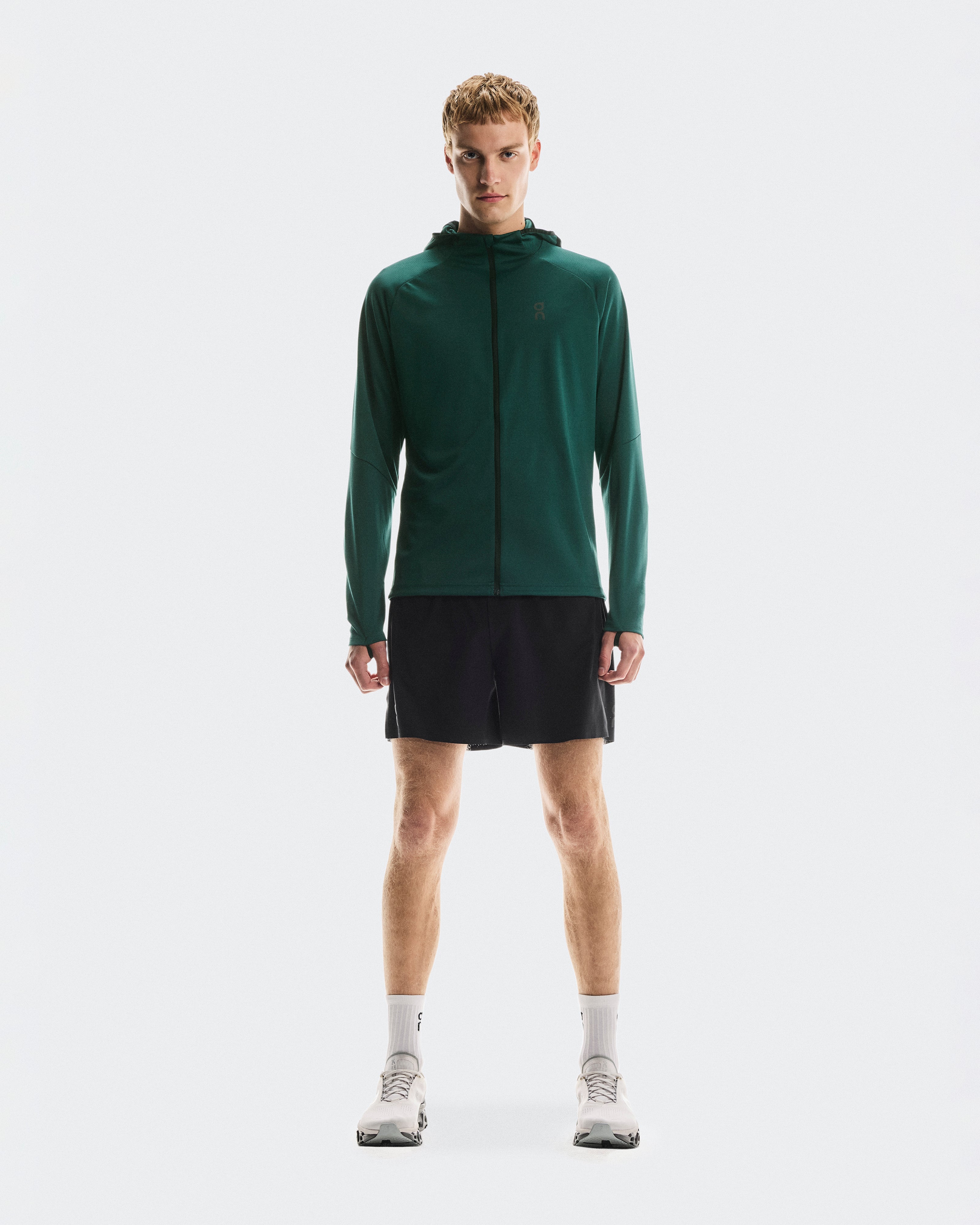 On Climate Zip Hoodie Spirulina