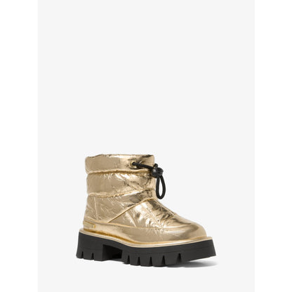 Michael Kors Barton Crackled Metallic Leather Boot